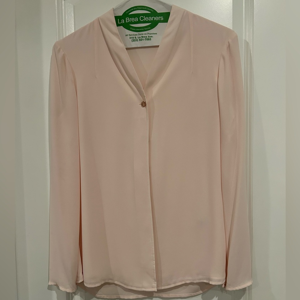 TED BAKER LONDON baby pink blouse